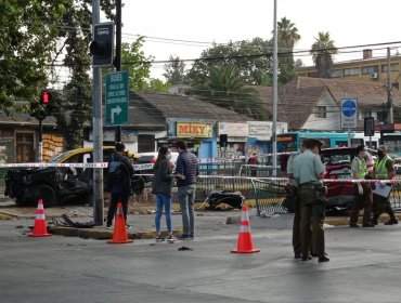 Persecución policial finalizó con la pasajera de un taxi muerta en Ñuñoa