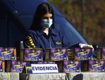 Incautan fuegos artificiales avaluados en más de $1 millón en Maipú: operativo dejó un detenido