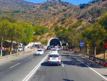 MOP informó cambios de dirección en túnel El Melón durante los fines de semana de enero ante trabajos de nueva plaza de peajes