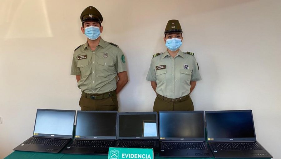 Recuperan cinco computadores que fueron sustraídos desde oficinas estatales en Rapa Nui