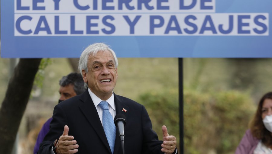 Presidente Piñera promulgó la nueva Ley de Cierre de Calles y Pasajes para aumentar seguridad en barrios y comunas