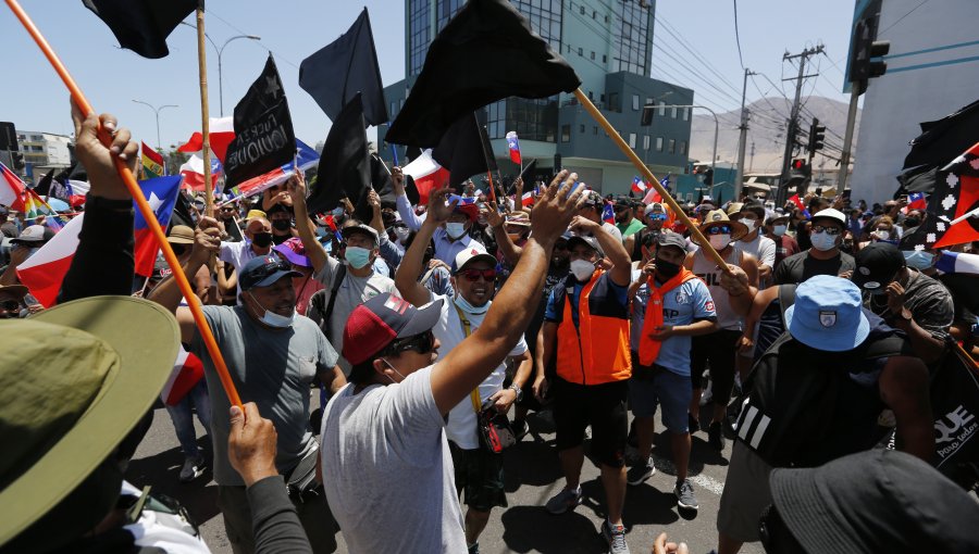 Manifestaciones en Iquique fueron en un "ambiente de normalidad"