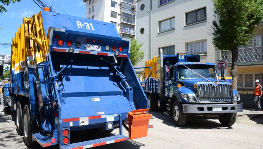 Viña del Mar inicia proceso de renovación de camiones recolectores de aseo domiciliario