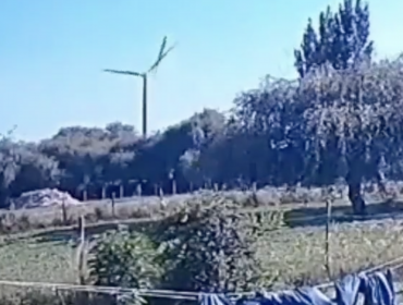 Desprendimiento de aspa obliga a paralizar operaciones del parque eólico Cuel de Los Ángeles