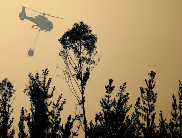 Helicóptero cae a un río mientras colaboraba en incendio forestal en Los Ángeles