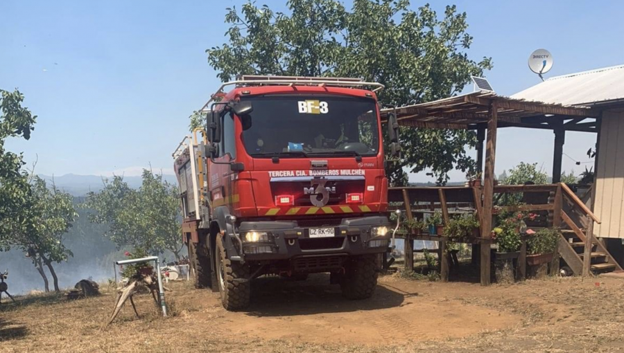 Hombre ataca con perdigones a bomberos que combatían incendio forestal en Mulchén