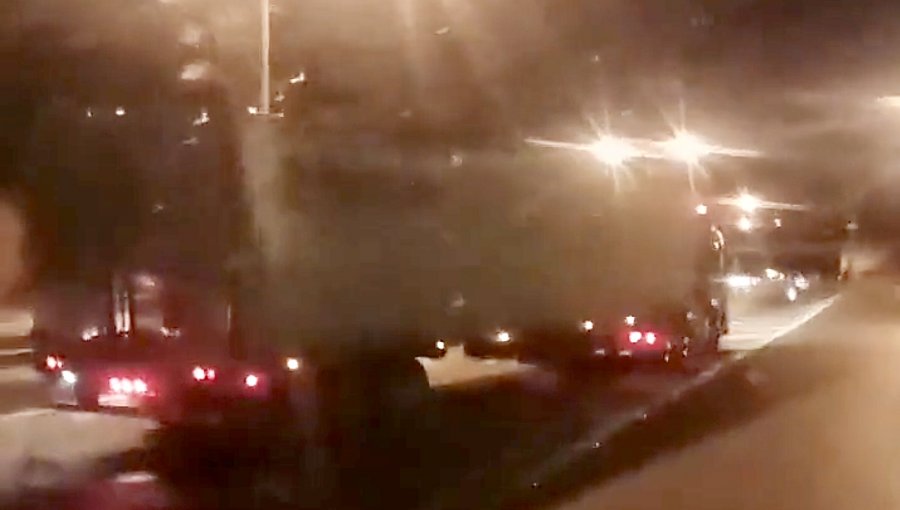 Camioneros de la región de Valparaíso bloquearon acceso a túnel El Melón en protesta a asesinato de compañero en Antofagasta
