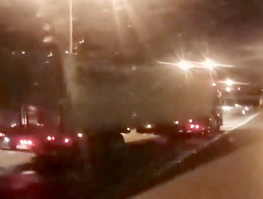 Camioneros de la región de Valparaíso bloquearon acceso a túnel El Melón en protesta a asesinato de compañero en Antofagasta