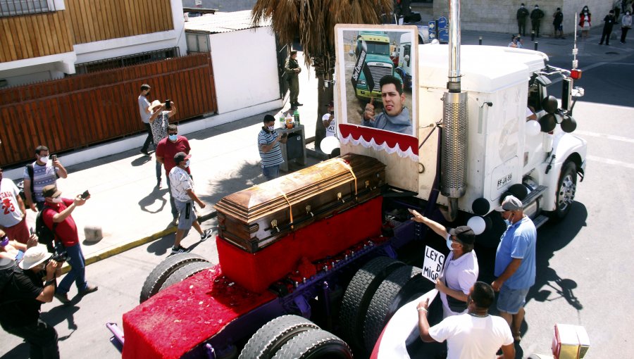 Funeral de camionero asesinado Byron Castillo se realizará este lunes