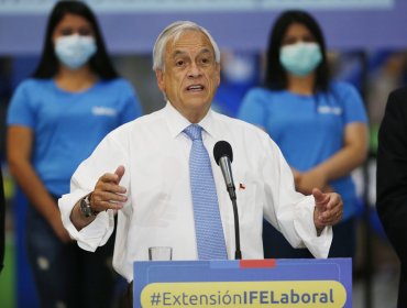 Presidente Piñera anuncia extensión del IFE Laboral y del Subsidio Protege hasta junio de 2022