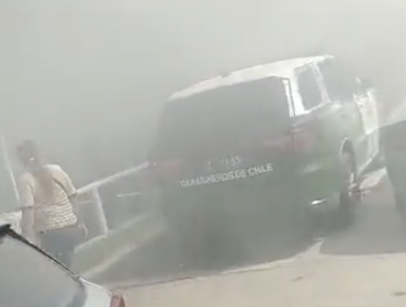 Sobrecalentamiento del motor de una patrulla de Carabineros origina procedimiento de Bomberos en Quilpué