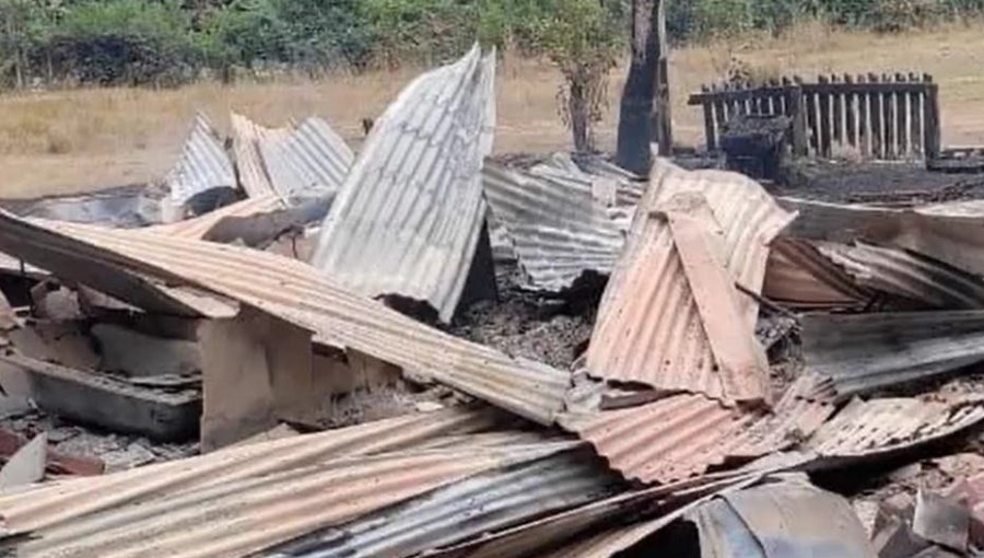 Sujetos armados quemaron viviendas destinadas al personal de la Reserva Nacional Malleco