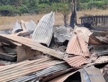 Sujetos armados quemaron viviendas destinadas al personal de la Reserva Nacional Malleco