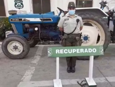 Detienen a un hombre que fue sorprendido transportando un tractor robado en Cartagena