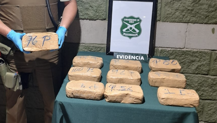 Sorprenden a un adulto y dos menores transportando más de 10 kilos de droga en Zapallar