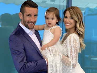 Gala Caldirola y Mauricio “Huaso” Isla celebran primer día de jardín de Luz Elif