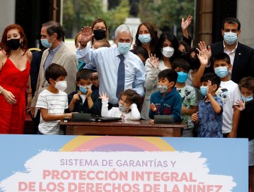 Presidente Piñera promulgó la Ley de Garantías de Derechos de la Niñez