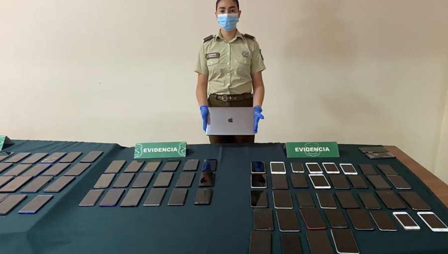 El «Chacal del Android»: capturan por receptación a sujeto que tenía en su local de Santiago más de 80 smartphones