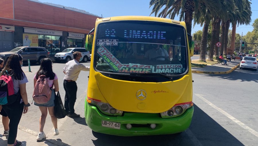 Se inicia operación de zona de servicio de transporte público en las comunas de Limache y Olmué