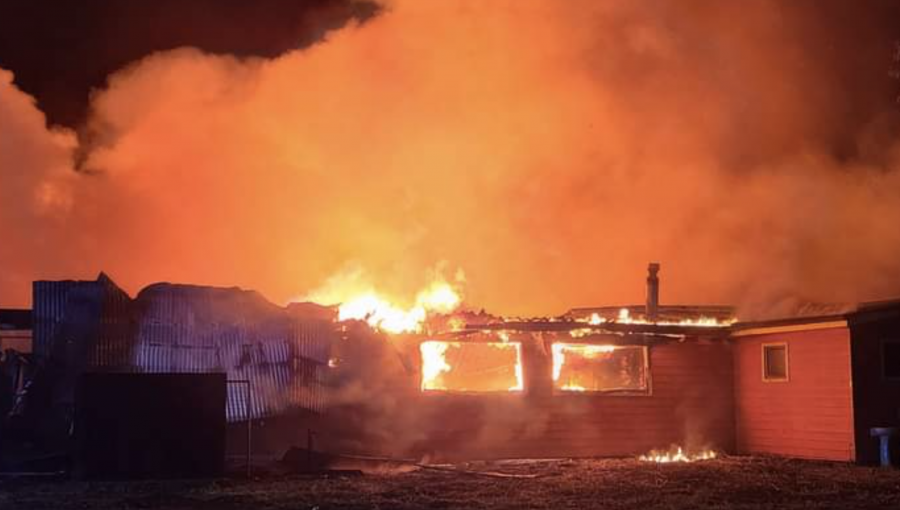 Incendio destruye completamente una escuela rural de la comuna de San Pablo