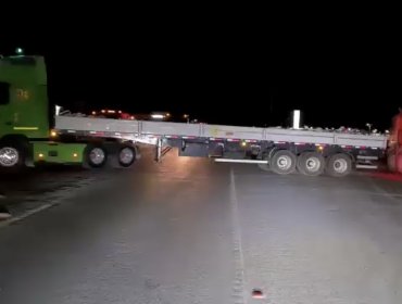 Camioneros independientes de Tarapacá protagonizaron protesta con bloqueo de la ruta 5 Norte
