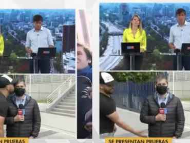 Periodista de Chilevisión sufrió acoso en vivo durante despacho para el noticiero