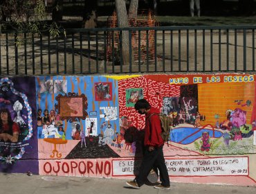 Alcaldesa de Santiago descarta haber autorizado polémico mural en San Borja y anuncia retiro "a la brevedad"