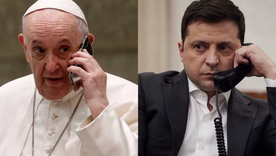 Papa Francisco conversa con Zelenski y le asegura que está haciendo "todo lo posible para poner fin a la guerra"