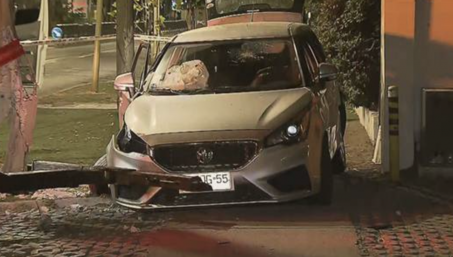 Conductor en estado de ebriedad protagonizó un accidente que originó una fuga de gas en Las Condes