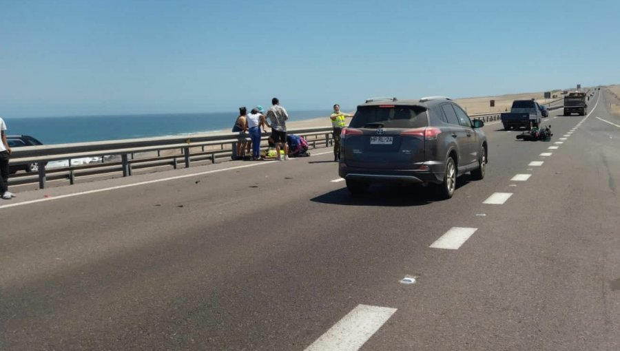 Decretan prisión preventiva para motociclista que atropelló y dejó en riesgo vital a carabinero en Iquique