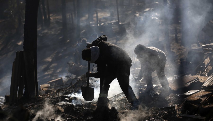 Incendio forestal en Laguna Verde deja 33 viviendas con daños y 27 albergados: se mantiene la Alerta Roja para Valparaíso