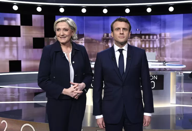 Macron con un 28% y Le Pen con un 23,3% lideran primera vuelta presidencial en Francia