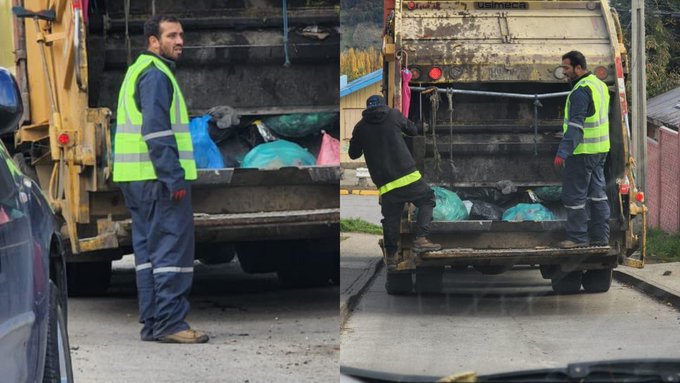 Falta de trabajadores hizo que alcalde de Coyhaique saliera a recoger basura
