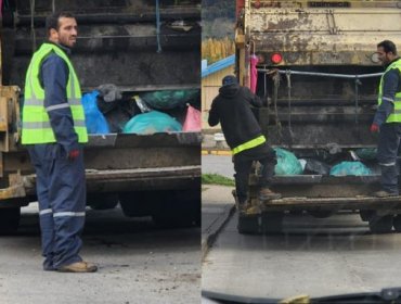 Falta de trabajadores hizo que alcalde de Coyhaique saliera a recoger basura