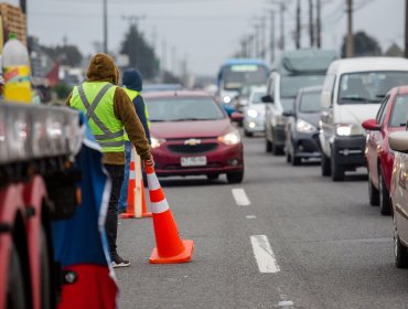 Manifestantes cortaron la ruta 160 en apoyo a dos personas que fueron detenidas tras ser sorprendidas con madera robada en Arauco