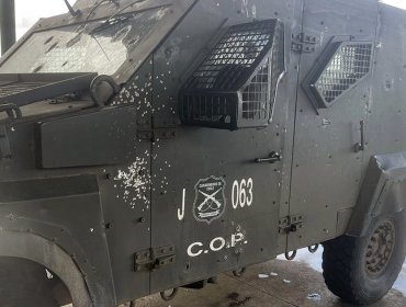 A balazos atacan a carro blindado de Carabineros que realizaba un patrullaje en Ercilla