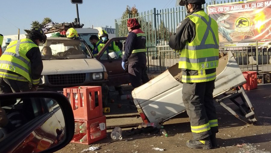 Colisión entre dos vehículos menores en Quilpué origina una alta congestión en dirección a Villa Alemana