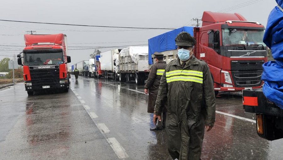 Reportan que camioneros siguen interrumpiendo el tránsito en San Fernando y en ruta hacia Calama