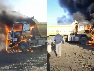 15 camiones resultaron quemados tras nuevo ataque en la comuna de Los Álamos