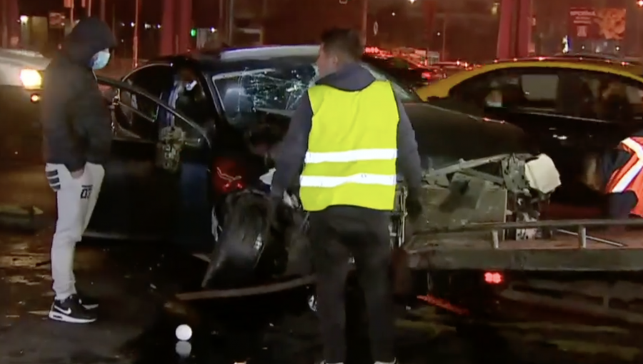 Con pérdida total quedó automóvil que protagonizó violento choque con un bus en la Alameda