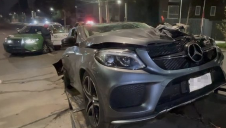 Delincuente que protagonizó "tour delictual" en Vitacura fue detenido en La Florida luego que volcara el automóvil que conducía