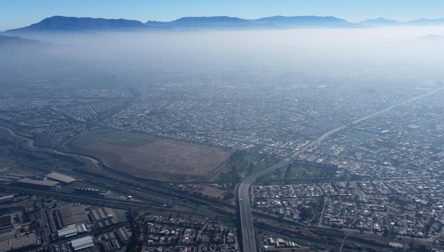 Decretan nueva alerta ambiental en la región Metropolitana para este jueves debido a las malas condiciones de ventilación