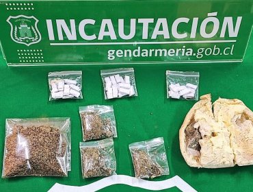 Decomisan más de 40 dosis de marihuana que fueron ingresadas en un sándwich a la cárcel de Quillota