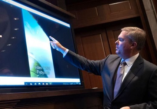 Las inusuales imágenes y videos de "fenómenos aéreos inexplicables" que se mostraron en el Congreso de EE.UU.