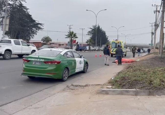 Hombre falleció tras ser atropellado por camión que perdió el control y se subió a vereda en Coquimbo