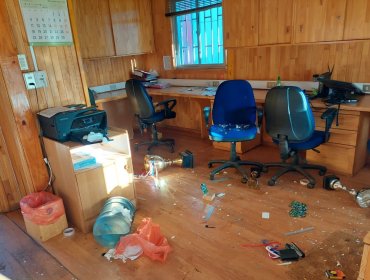 Oficina de Mininco en Collipulli fue atacada por cerca de 15 sujetos: un trabajador fue agredido
