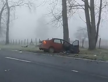 Una madre y su pequeña hija fallecieron en grave accidente de tránsito en ruta que une a Osorno con Puerto Octay