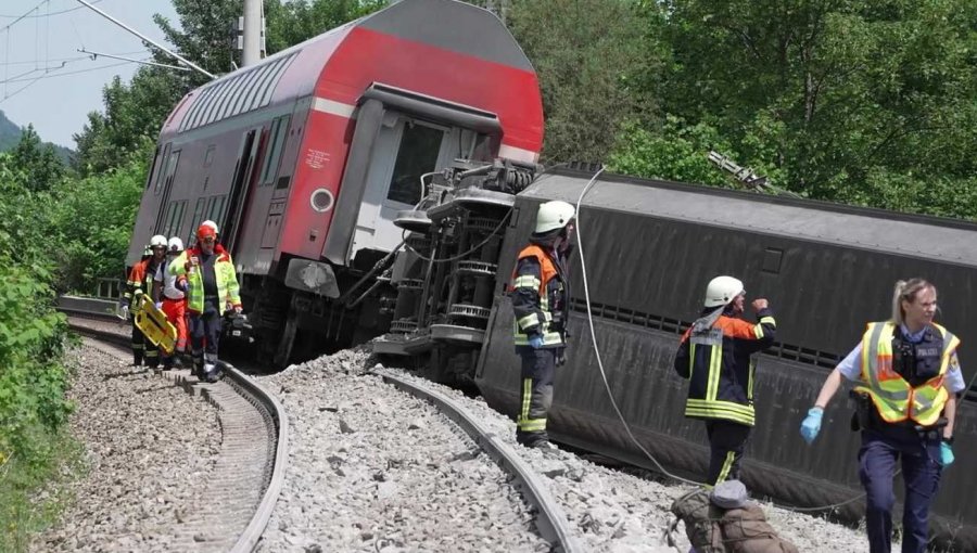 Al menos cuatro muertos y varios heridos en un accidente de tren en el sur de Alemania