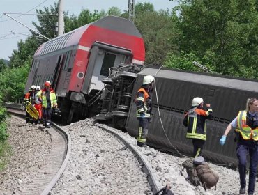 Al menos cuatro muertos y varios heridos en un accidente de tren en el sur de Alemania