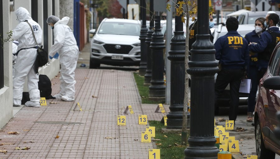 351 homicidios se han registrado en Chile en lo que va del año: Un 26,7% más que el 2021
